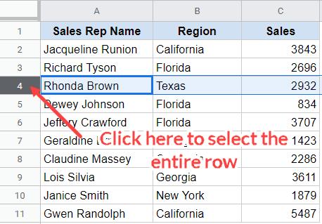 Cách chèn nhiều hàng trong Google Sheets 